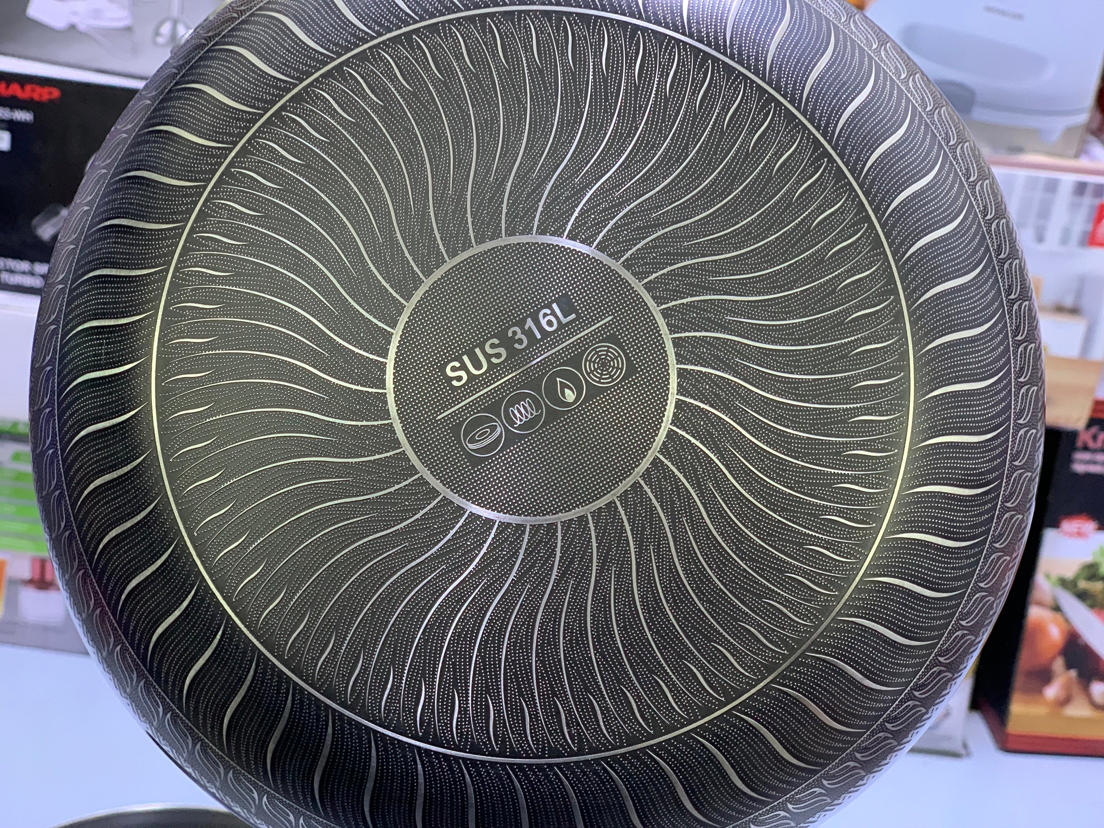 Laser Coating double side pouring Sauce pan