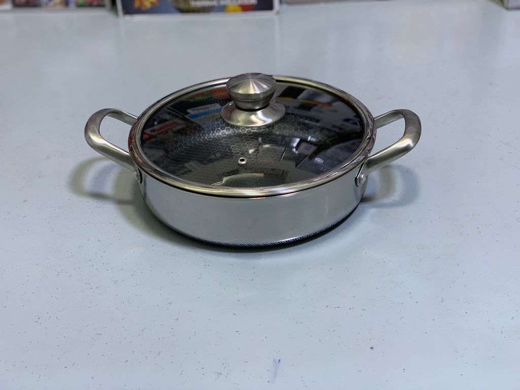 Laser Coating Shallow Casserole Complete Set Pure Non Stick Sizes 26 28 30