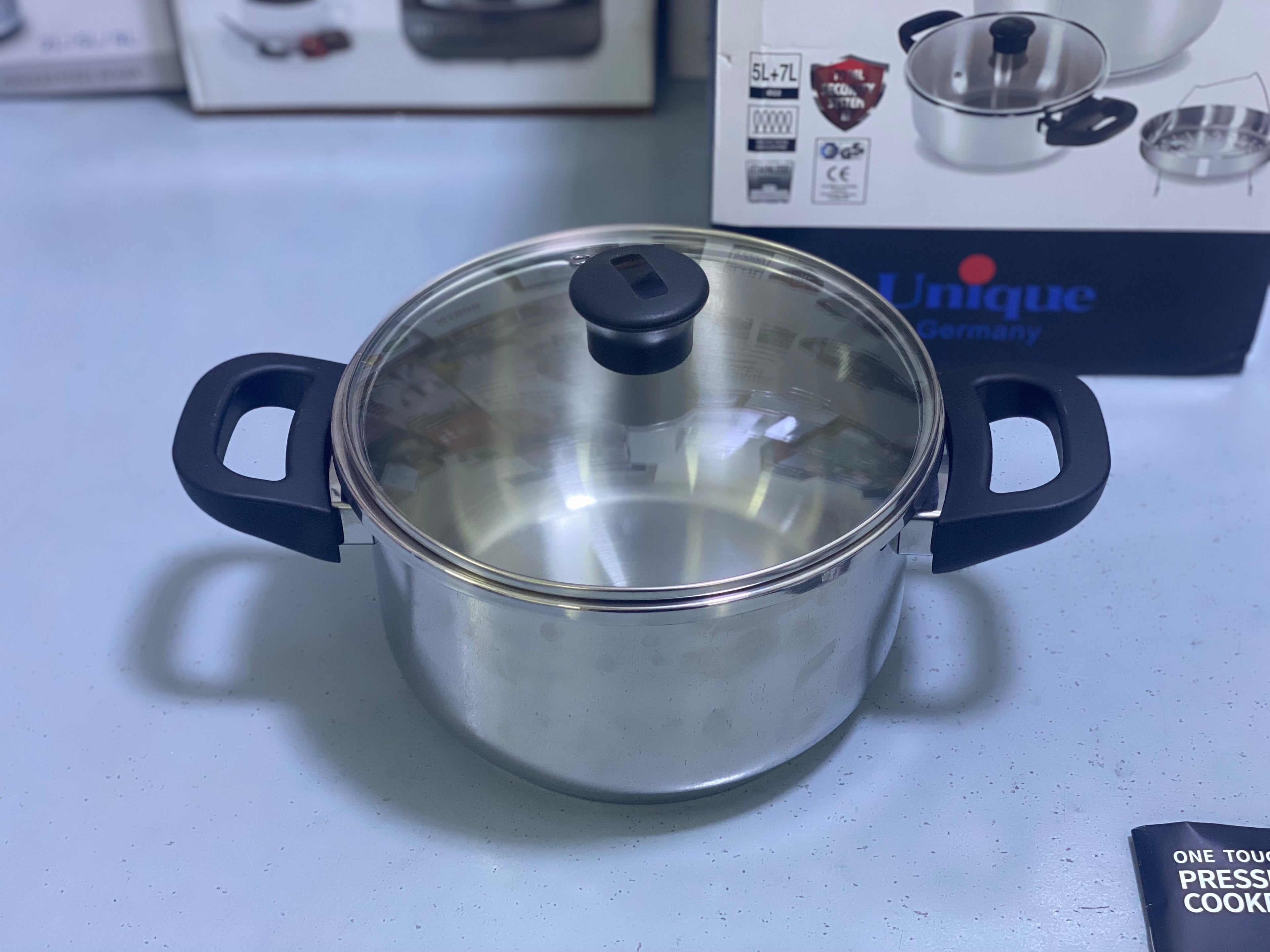 Unique Germany Pressure cooker 5L and 7L