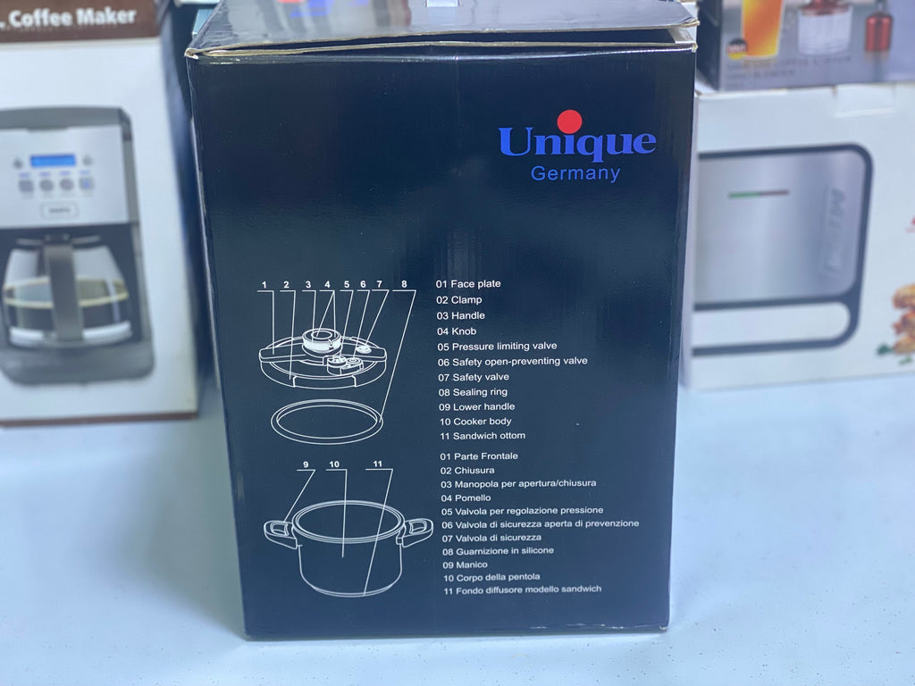 Unique Germany Pressure cooker 5L and 7L