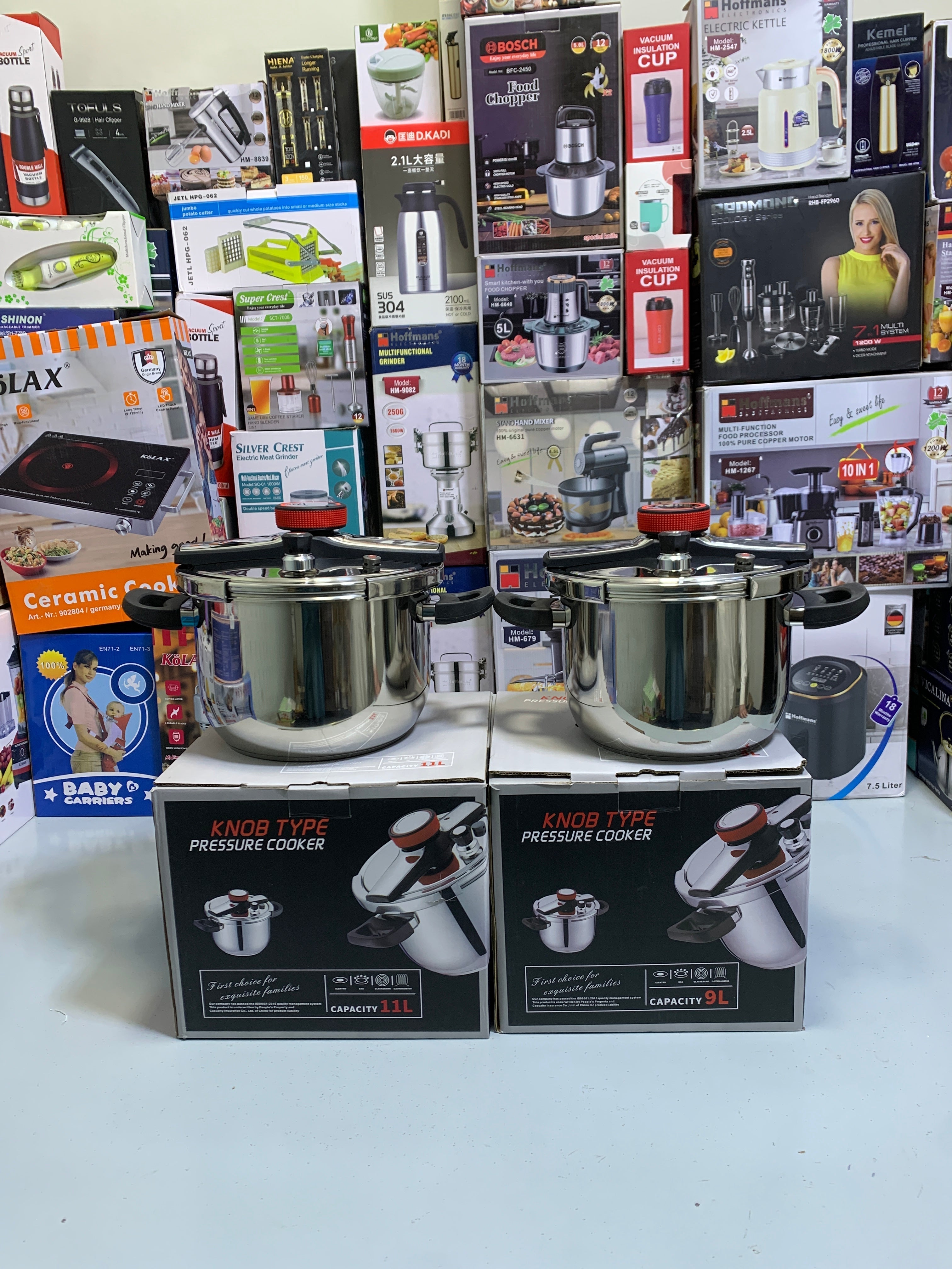 Knob Type Pressure Cooker with Advance safety Stainless Steel