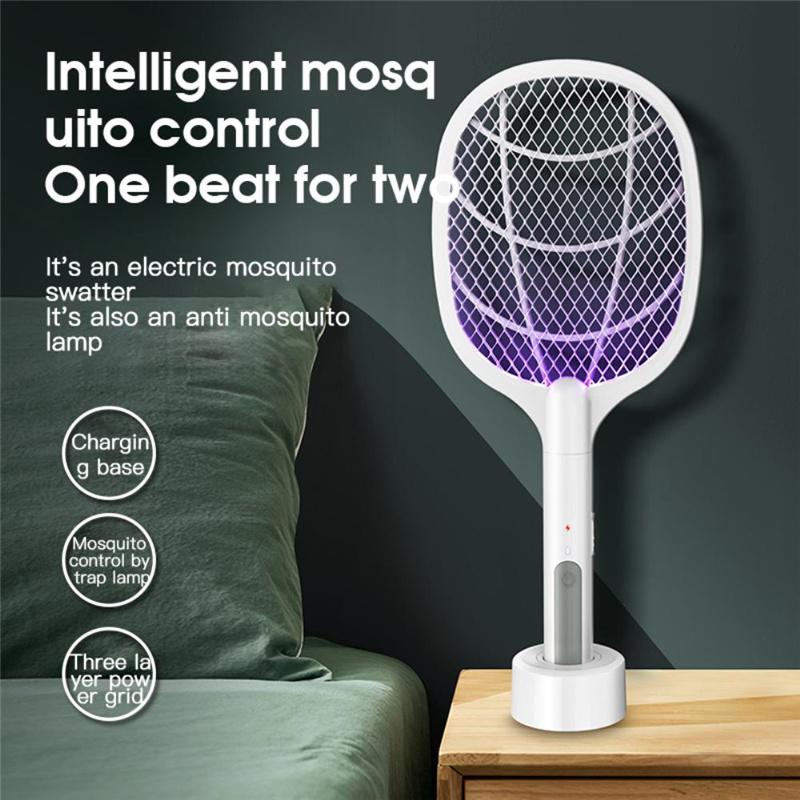 Anti Dengue Mosquitoes Racket Rechargeable Portable Mosquitoes Zapper