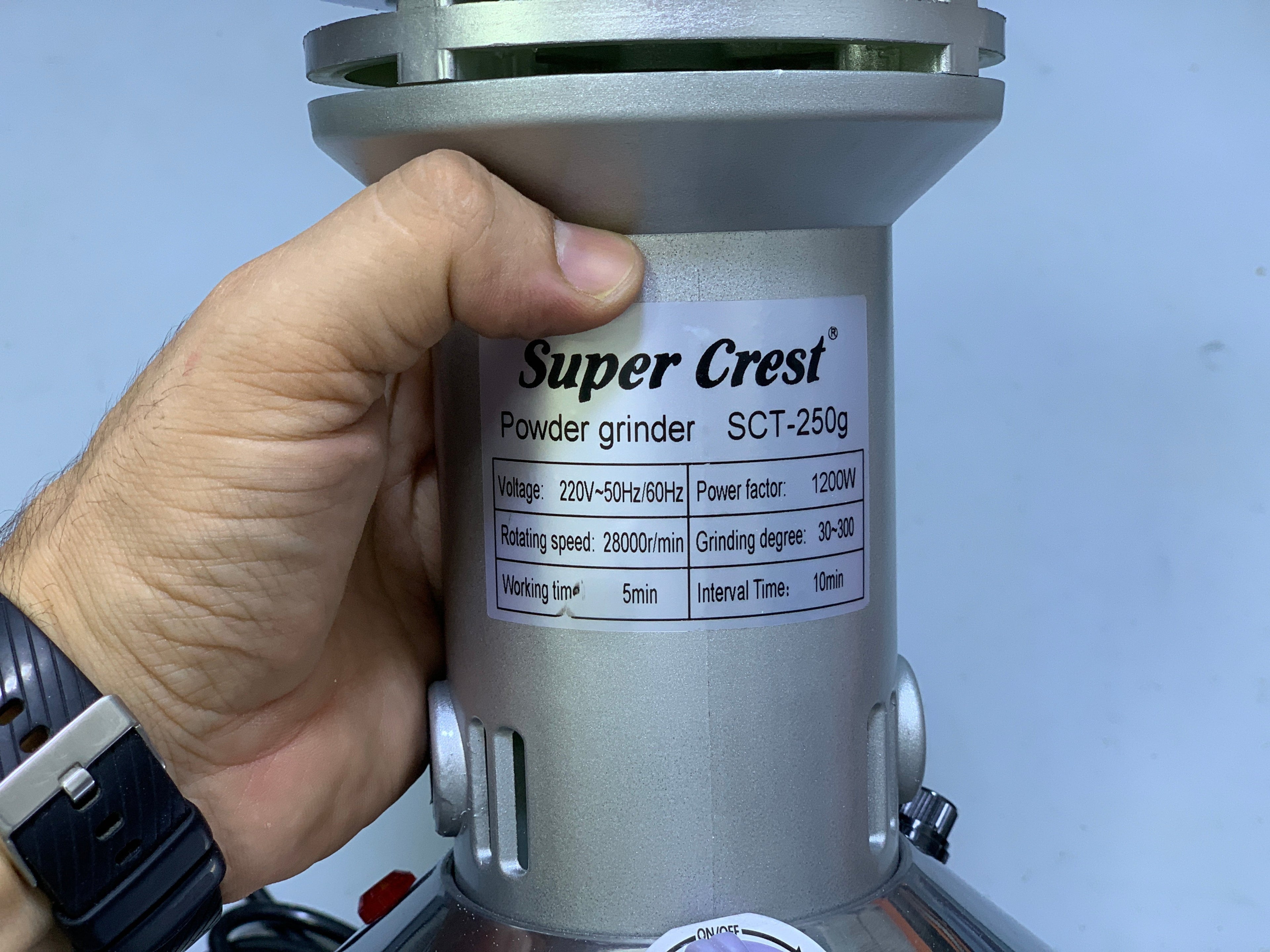 Super Crest Spice Grinders Stainless Steel blades