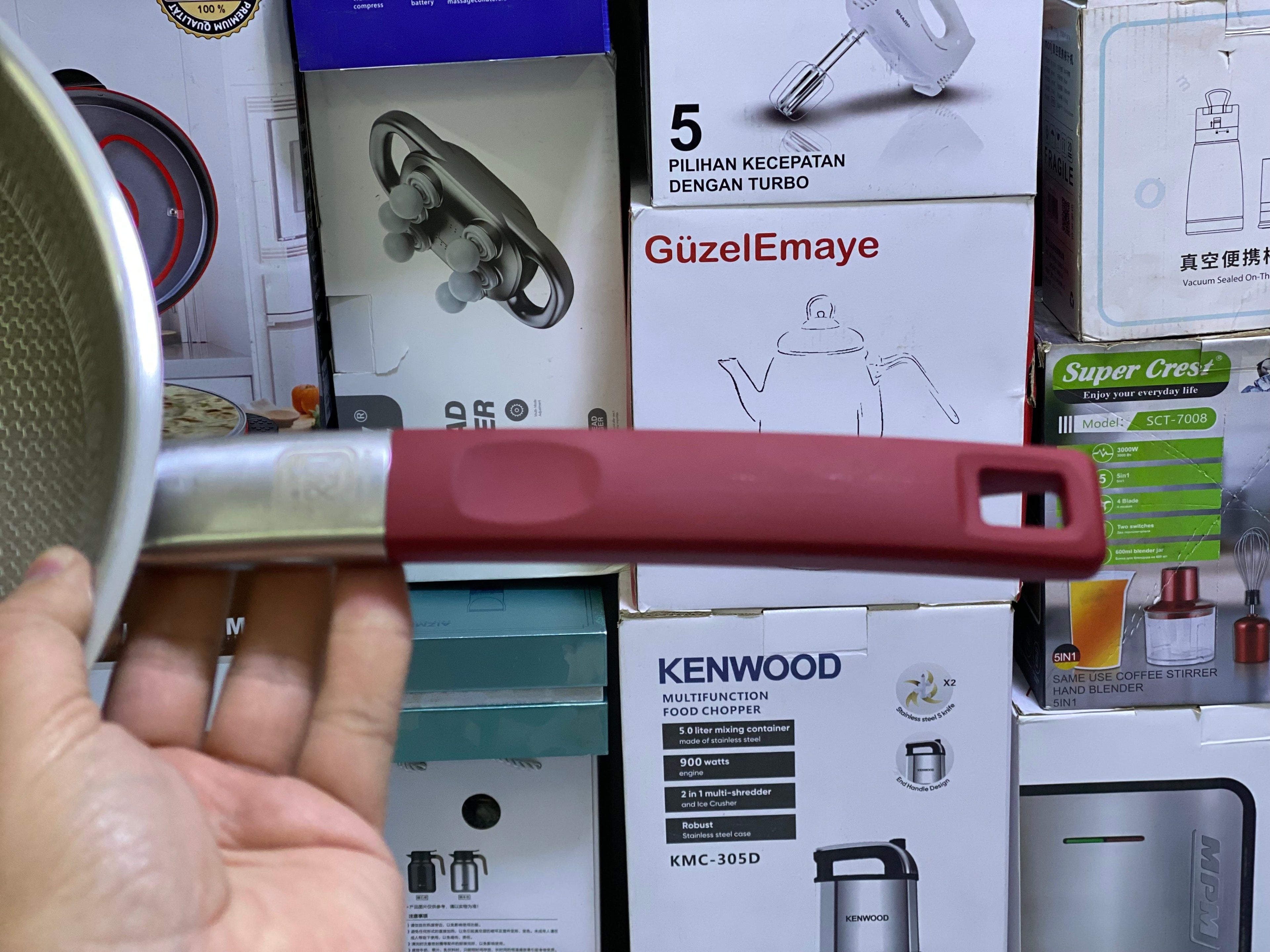 Titanium Material 2 in 1 Frying Pan and Steamer 32cm