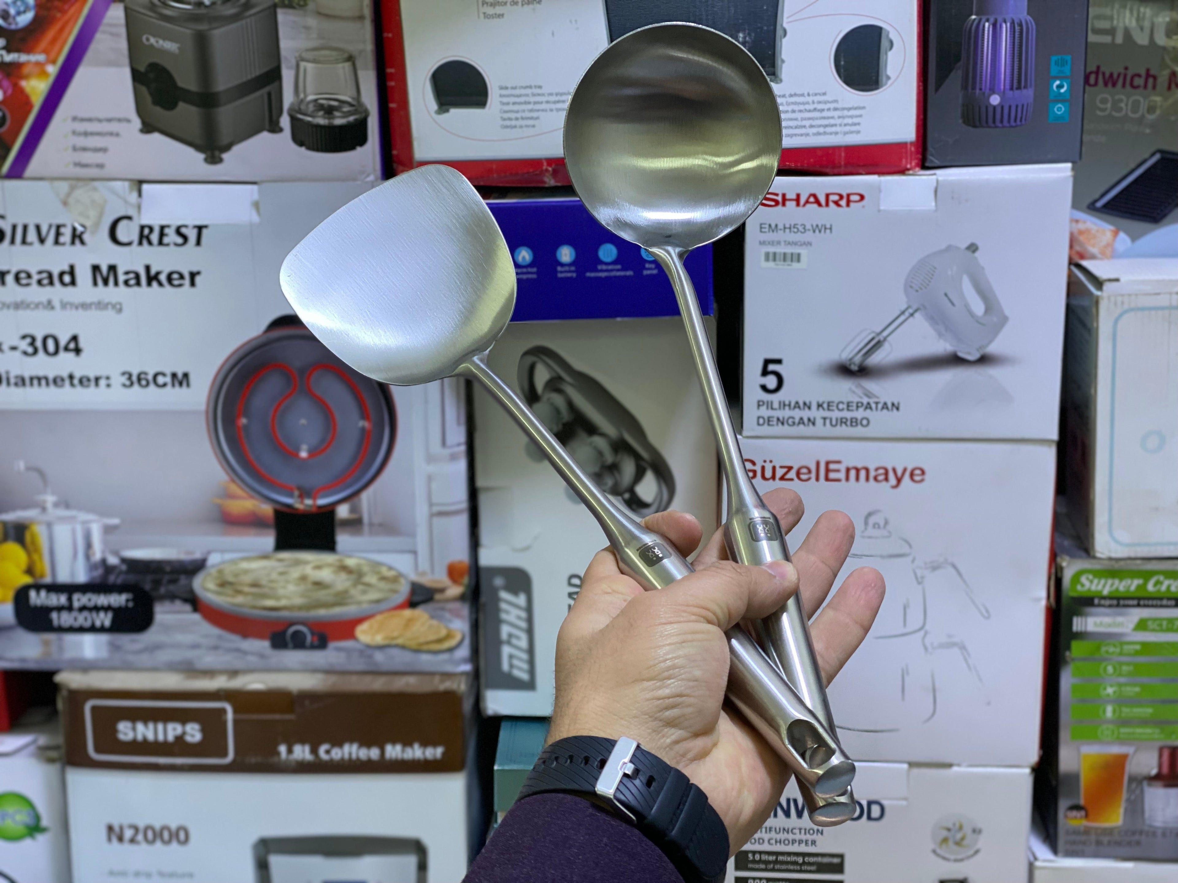 Titanium Material 2 in 1 Frying Pan and Steamer 32cm