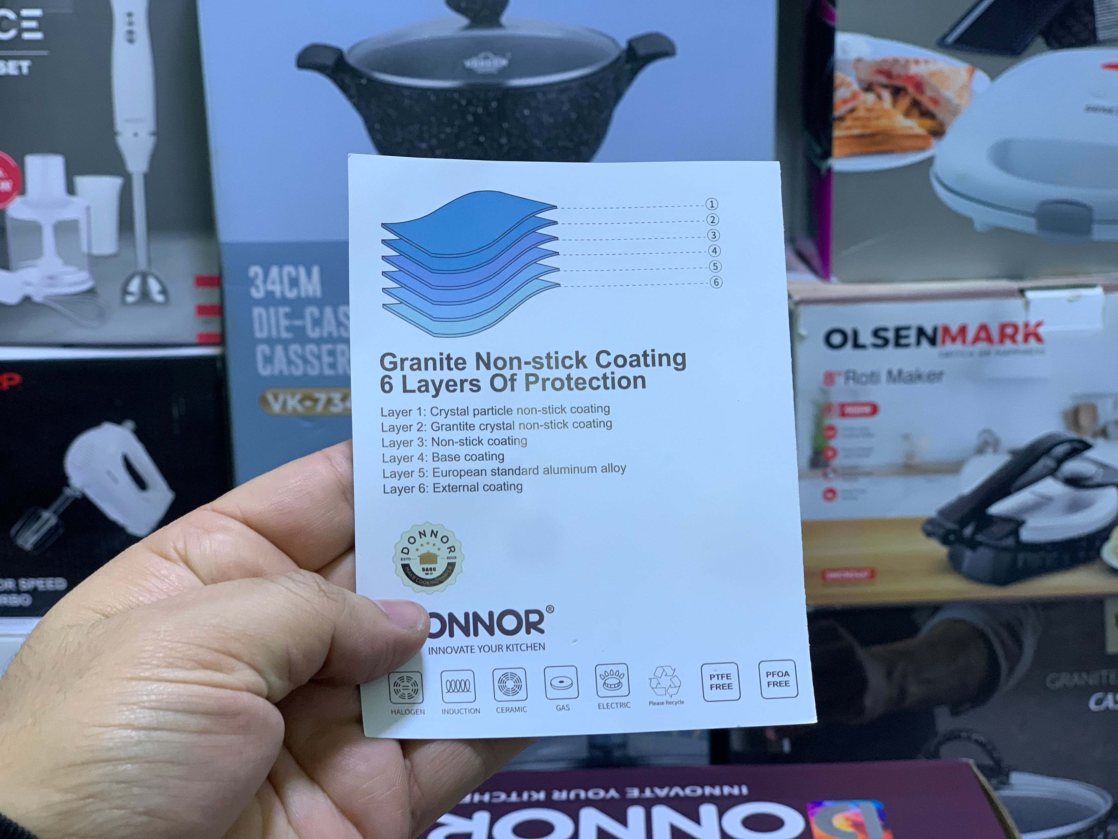 DONNOR Granite Non Stick Aluminum Frying Pan