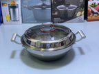 Laser Coating Handi , Karahi, Silver Gray