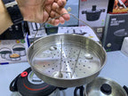 Hannover 3 in 1 18/10 Stainless Steel Pressure Cooker 6L and 8L