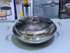 Laser Coating Frying Handi with Solid Handles