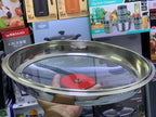 Laser Coating Frying Handi with Solid Handles