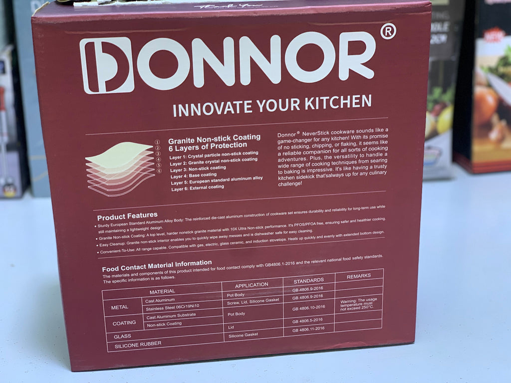 DONNOR Granite Non Stick Aluminum Frying Pan
