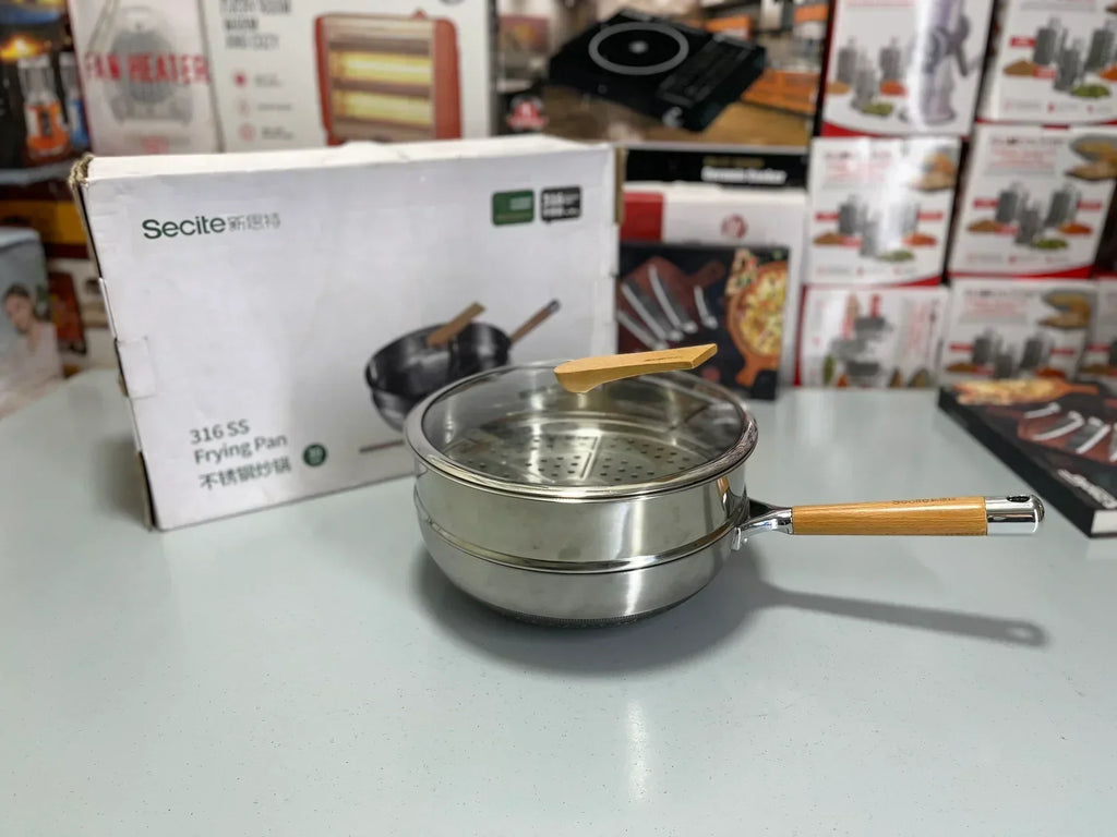 Secite 30cm Honeycomb Pan & Steamer