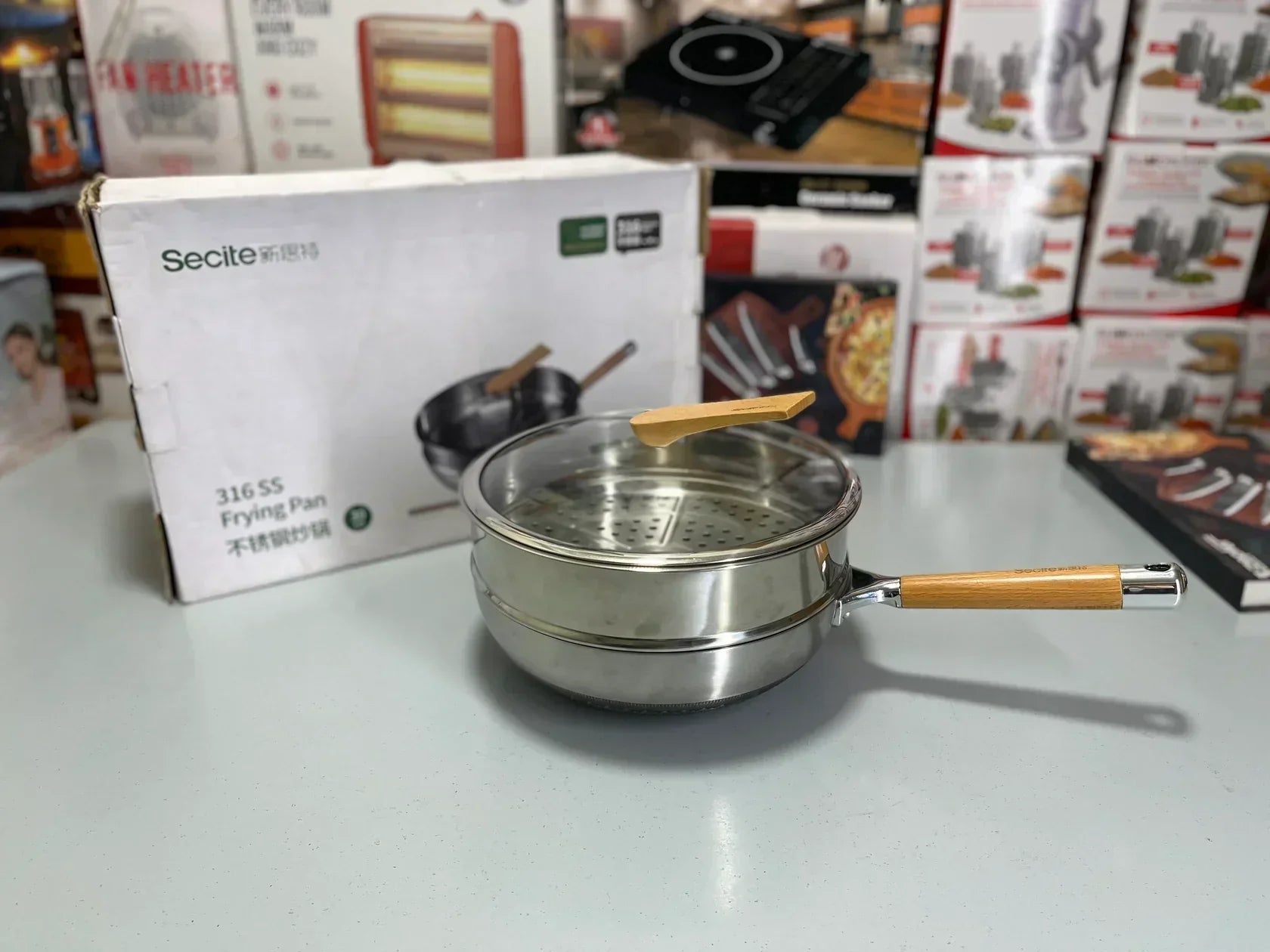 Secite 30cm Honeycomb Pan & Steamer