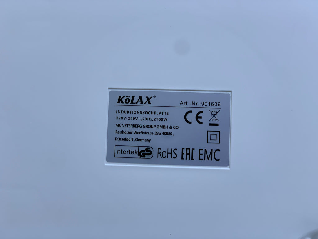 Original Germany Kolax Induction Electric Cooker Power Consumption  120w-2100w