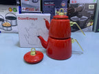 Turkish GuzelEmaye  2 Pieces Enamel Teapot kettle 1000ml and 2100ml