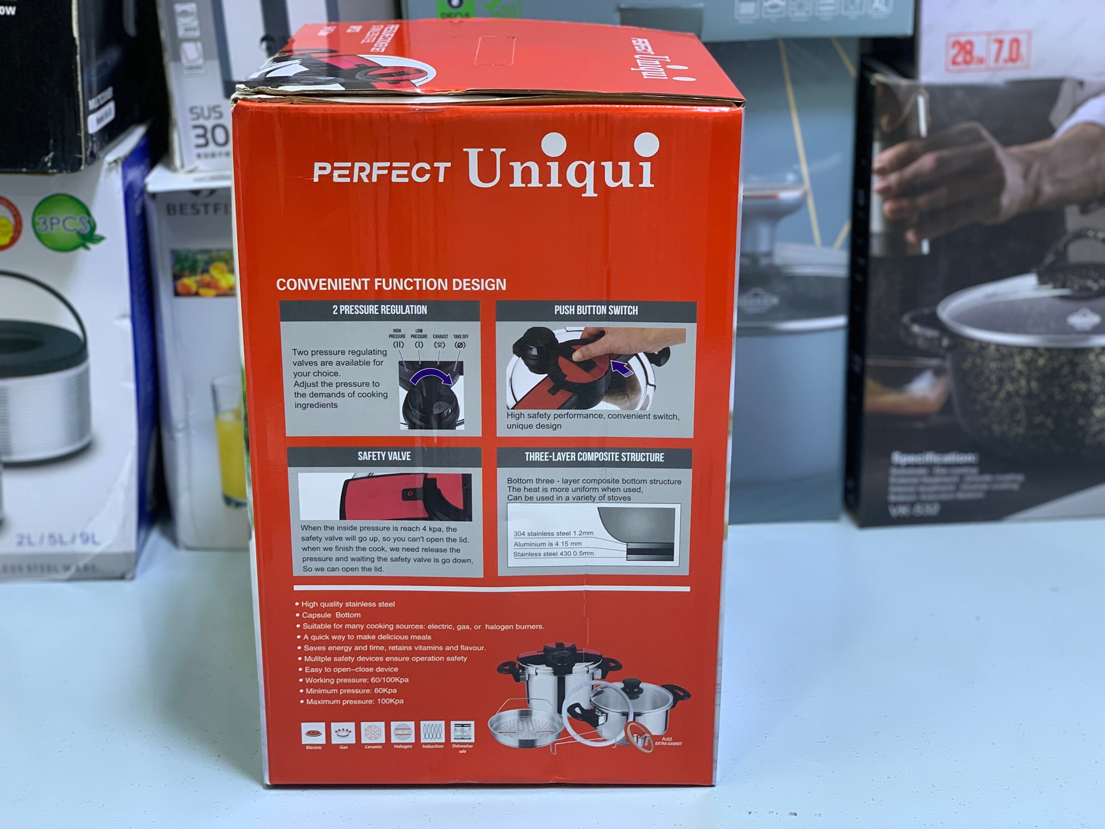 Perfect uniqui 3 in 1 Pressure Cooker 5L and 7L