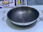 Laser Coating Frying Handi with Solid Handles