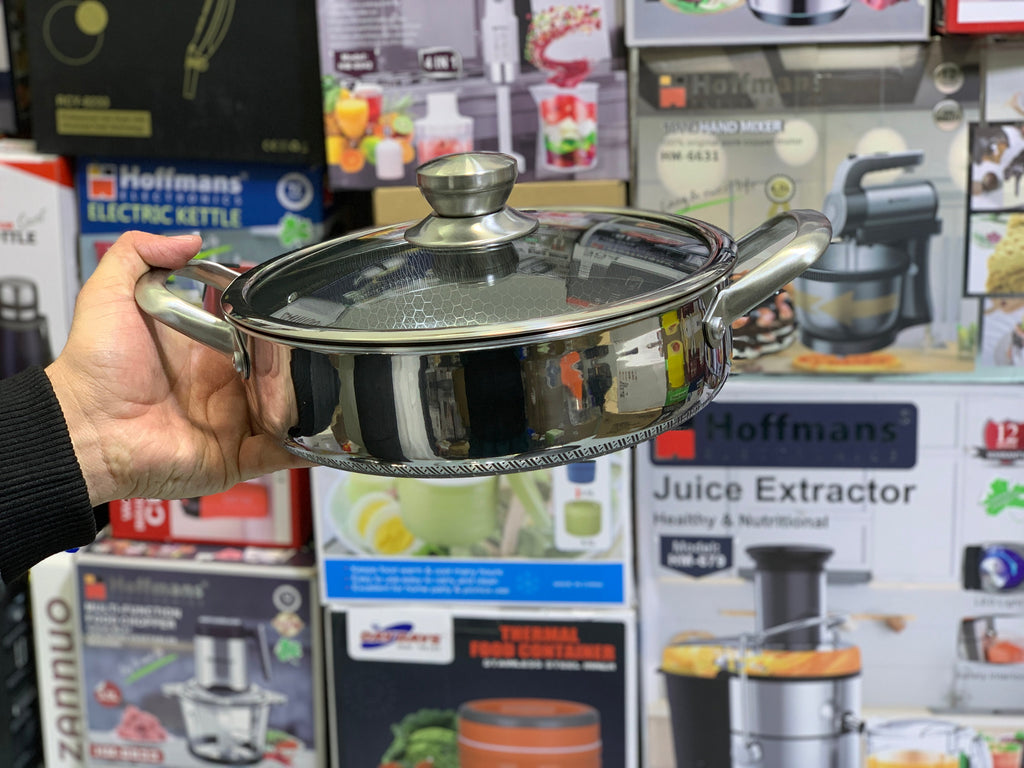 Laser Coating Shallow Casserole Complete Set Pure Non Stick Sizes 26 28 30