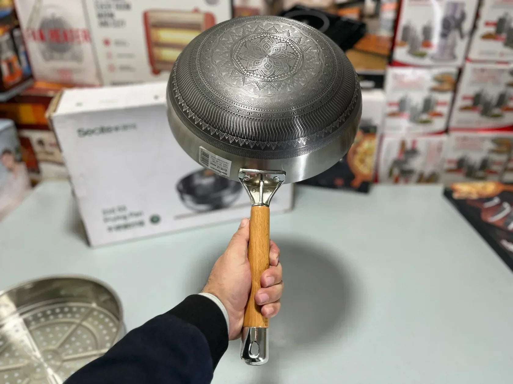 Secite 30cm Honeycomb Pan & Steamer