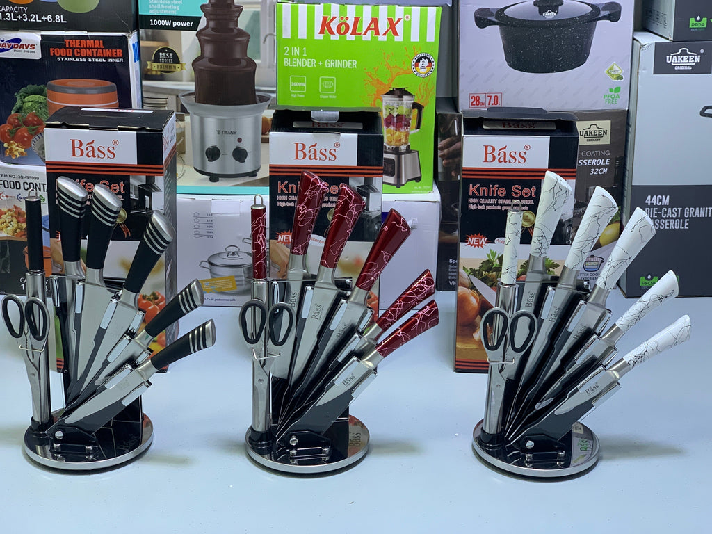 Bass Brand Knife Set- Healthy Stainless Steel-Highest Quality
