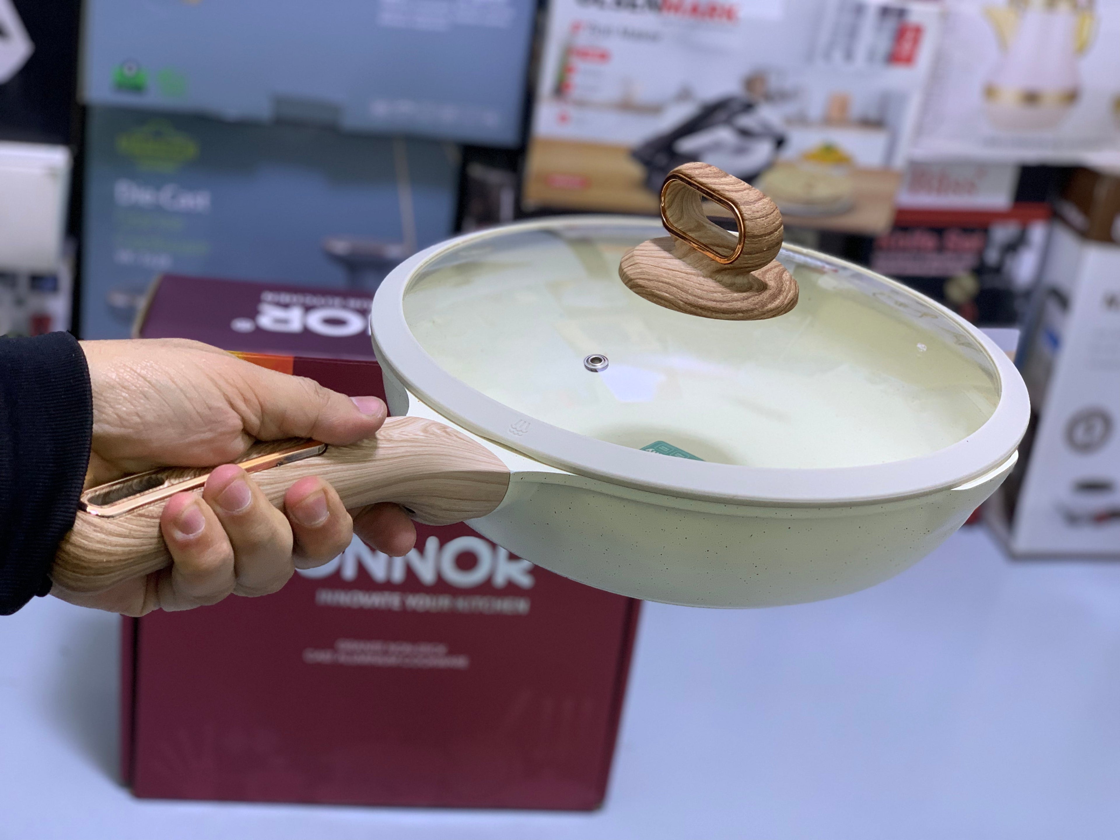 DONNOR Granite Non Stick Aluminum Frying Pan