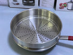 Titanium Material 2 in 1 Frying Pan and Steamer 32cm