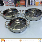 Laser Coating Shallow Casserole Complete Set Pure Non Stick Sizes 26 28 30