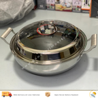 Laser Coated HoneyComb Pattern Deep Frying Karahi /Handi